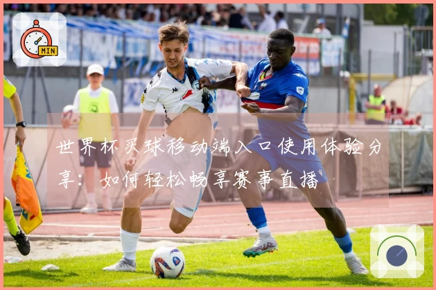 世界杯买球移动端入口使用体验分享：如何轻松畅享赛事直播