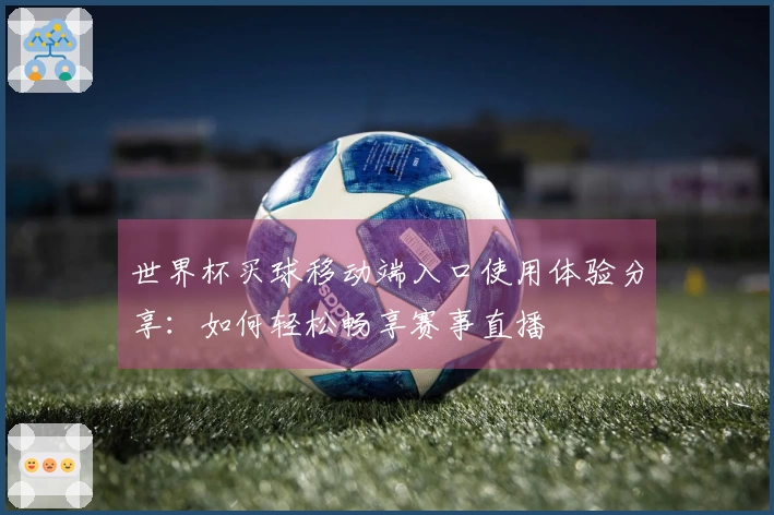 世界杯买球移动端入口使用体验分享：如何轻松畅享赛事直播